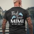 First Time Mimi Est 2024 Men's T-shirt Back Print Gifts for Old Men