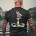 Flaschengeist Djinn Saufen Kotzen Alcohol Gin Spirit T-Shirt mit Rückendruck Geschenke für alte Männer
