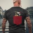 Fleckenspecht Vogelornithologie Buntspecker Blue T-Shirt mit Rückendruck Geschenke für alte Männer