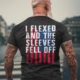I Flexed And The Sleeves Fell Off Sleeve Patriotic Men's T-shirt Back Print Gifts for Old Men
