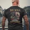 Never Forget Patriot Day 20Th 911 Men's T-shirt Back Print Gifts for Old Men