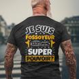 Fossoyeur Drôle Cadeau Quel Es Ton Super Pouvoir T-shirt imprimé au dos Cadeaux pour les vieillards