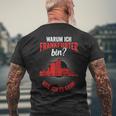 Frankfurt Skyline Bembel Frankfurt Handkäs T-Shirt mit Rückendruck Geschenke für alte Männer