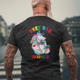 Free Dad Hugs Lgbt Gay Pride Mens Back Print T-shirt Gifts for Old Men