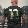 Frosch Macht Quark Diät Magerquark Wortspiel Schwarzes Kurzärmliges Herren-T-Kurzärmliges Herren-T-Shirt Geschenke für alte Männer