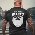 Beard Dads With Beards Are Better Apparel Item Men's T-shirt Back Print Gifts for Old Men