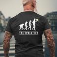 Beer The Human Evolution Tee For Dad Mens Back Print T-shirt Gifts for Old Men