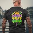 Carnival Party Confetti Outfit Mardi Gras Queen Crow Men's T-shirt Back Print Gifts for Old Men