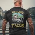 Cat Driving Get In Loser We're Going Meowt Fur Tacos Men's T-shirt Back Print Gifts for Old Men