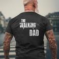 Dad Walking Father Zombie Mens Back Print T-shirt Gifts for Old Men