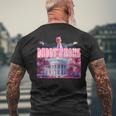 Daddy's Home Trump Pink 2024 Take America Back 2024 Men's T-shirt Back Print Gifts for Old Men