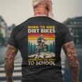 Dirt Bike Motorcross Dirtbike Biker Biking Boys Men Men's T-shirt Back Print Gifts for Old Men