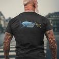 Diving Scuba Diving Deep Sea Diver Shark Novelty Men's T-shirt Back Print Gifts for Old Men