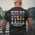 What Doesn't Kill You Mutates Biology Lab Week 2024 Men's T-shirt Back Print Gifts for Old Men