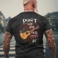 Don't Let The Old Man In Vintage Guitar Country Music Men's T-shirt Back Print Gifts for Old Men