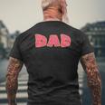Donut Cut Sprinkle Dad Daddy Food Lovers Mens Back Print T-shirt Gifts for Old Men