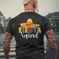 Fiesta Squad Cinco De Mayo Mexican Party Cinco De Mayo Men's T-shirt Back Print Gifts for Old Men