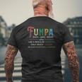 Funpa Definition For Grandpa Grandfather Father's Day Mens Back Print T-shirt Gifts for Old Men