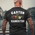 Garden Gangster Gardening Saying T-Shirt mit Rückendruck Geschenke für alte Männer