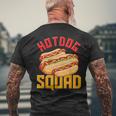 Hotdog Squad Hot Dog Joke Sausage Frankfurt Men's T-shirt Back Print Gifts for Old Men