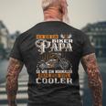 Ich Bin Ein Biker Papa Slogan Motorcycle T-Shirt mit Rückendruck Geschenke für alte Männer