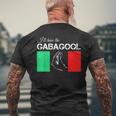 Italiano Gabagool Capicola Italian Slang Italy Flag Men's T-shirt Back Print Gifts for Old Men