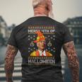 Joe Biden Merry 4Th Of Halloween Costume Scary Pumpkin Mens Back Print T-shirt Gifts for Old Men