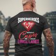 Lunch Lady Superheroes Capes Cafeteria Worker Squad Men's T-shirt Back Print Gifts for Old Men