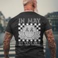 In May We Wear Gray Brain Cancer Tumor Awareness Men's T-shirt Back Print Gifts for Old Men