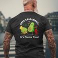 Mexican Food Holy Guacamole Its Fiesta Time Mens Back Print T-shirt Gifts for Old Men