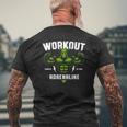 Motivational Workout Apparel Weightlifting Gym Men's Mens Back Print T-shirt Gifts for Old Men
