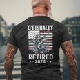 O'fishally Retired For Retirement Fishing Fisher Men's T-shirt Back Print Gifts for Old Men