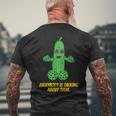 Pickleball Humor Dirty Joke Pickle's Balls Suggestive Men's T-shirt Back Print Gifts for Old Men