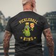 Pickleball King For Men Dad Or Grandpa Mens Back Print T-shirt Gifts for Old Men