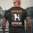 Poodle Lover Superior German Engineering Men's T-shirt Back Print Gifts for Old Men