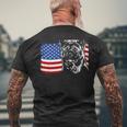 Proud Akita American Flag Patriotic Dog Sweatshirt Mens Back Print T-shirt Gifts for Old Men