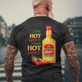 I Put Hot Sauce On My Hot Sauce Food Lover Men's T-shirt Back Print Gifts for Old Men