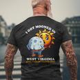 Solar Eclipse West Virginia 2024 Mooned Humor Men's T-shirt Back Print Gifts for Old Men