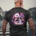 Stay Trashy Raccoons Opossums Possums Animals Lover Men's T-shirt Back Print Gifts for Old Men