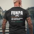 Funpa Like A Regular Grandpa Dad Definition Father's Day Mens Back Print T-shirt Gifts for Old Men