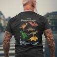 Future Paleontologist Favorite Types Of Dinosaurs Men's T-shirt Back Print Gifts for Old Men