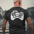 Game Controller Pixel Grafik Gamer Pc Spiele T-Shirt mit Rückendruck Geschenke für alte Männer