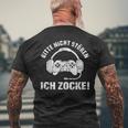 Gamer Kurzärmliges Herren-T-Kurzärmliges Herren-T-Shirt Bitte Nicht Stören Ich Zocke - Lustiges Kurzärmliges Herren-T-Shirt für Spielefans Geschenke für alte Männer