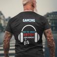 Gamer Regalo Para Gamers Deideojuegos Gaming Camiseta Hombre Estampado Espalda Regalos para ancianos