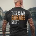This Is My Garage For Dad Fathers Day Daddy Son Matching Men's T-shirt Back Print Gifts for Old Men