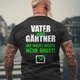 Gardener Father Dad Birth Garden T-Shirt mit Rückendruck Geschenke für alte Männer