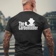 The Gardenfather Gardening Father's Day Mens Back Print T-shirt Gifts for Old Men