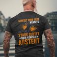 Geheult Wird Erst Wenn Es Stark Blutet Oder Komisch Absteht T-Shirt mit Rückendruck Geschenke für alte Männer