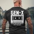 Gen X Raised On Hose Water And Neglect Humor Generation Men's T-shirt Back Print Gifts for Old Men