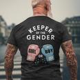 Gender Reveal Party Keeper Of Gender Boxing Men's T-shirt Back Print Gifts for Old Men